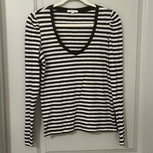Z Supply striped v-neck shirt